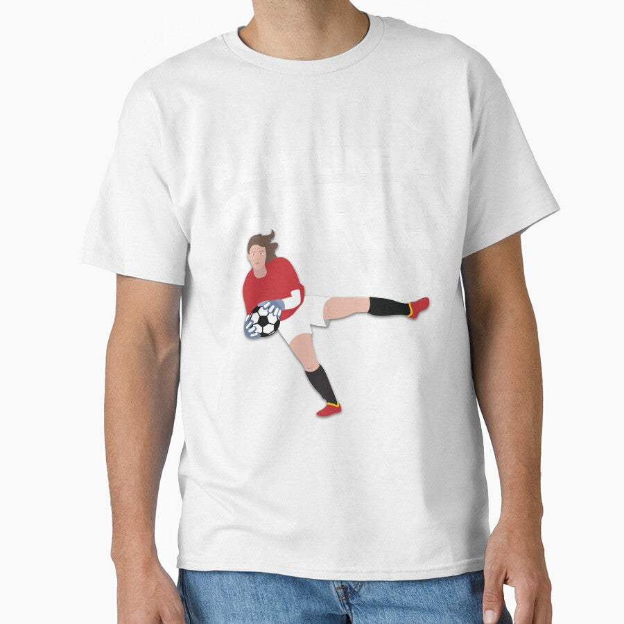 Play Like A Girl Womens Soccer Fan Team Design by Bria Jackson