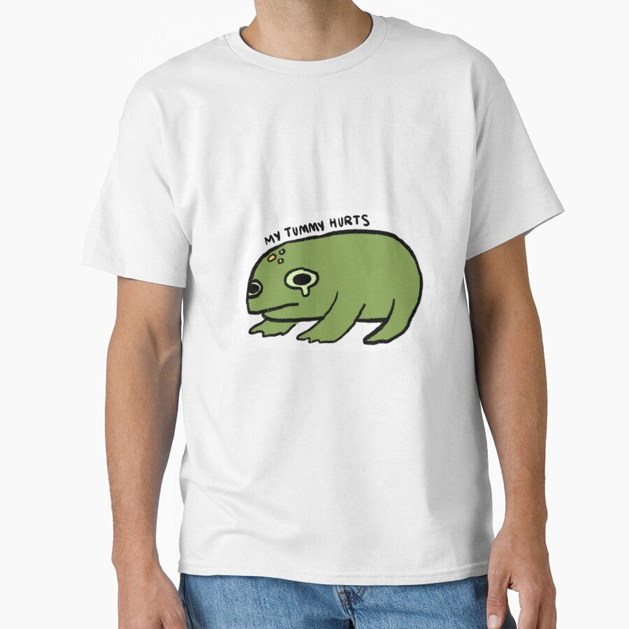 my tummy hurts frog by iristocat