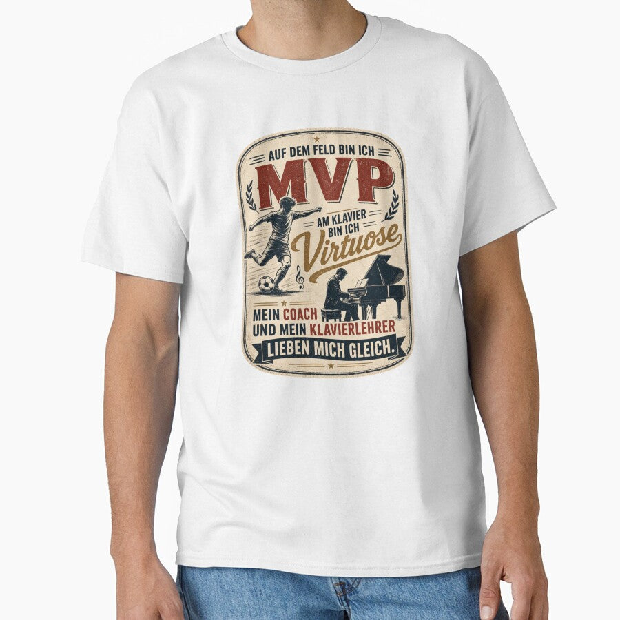 On the field I'm MVP, at the piano I'm a virtuoso – my coach and my piano teacher love me equally. by FreshPixelArt