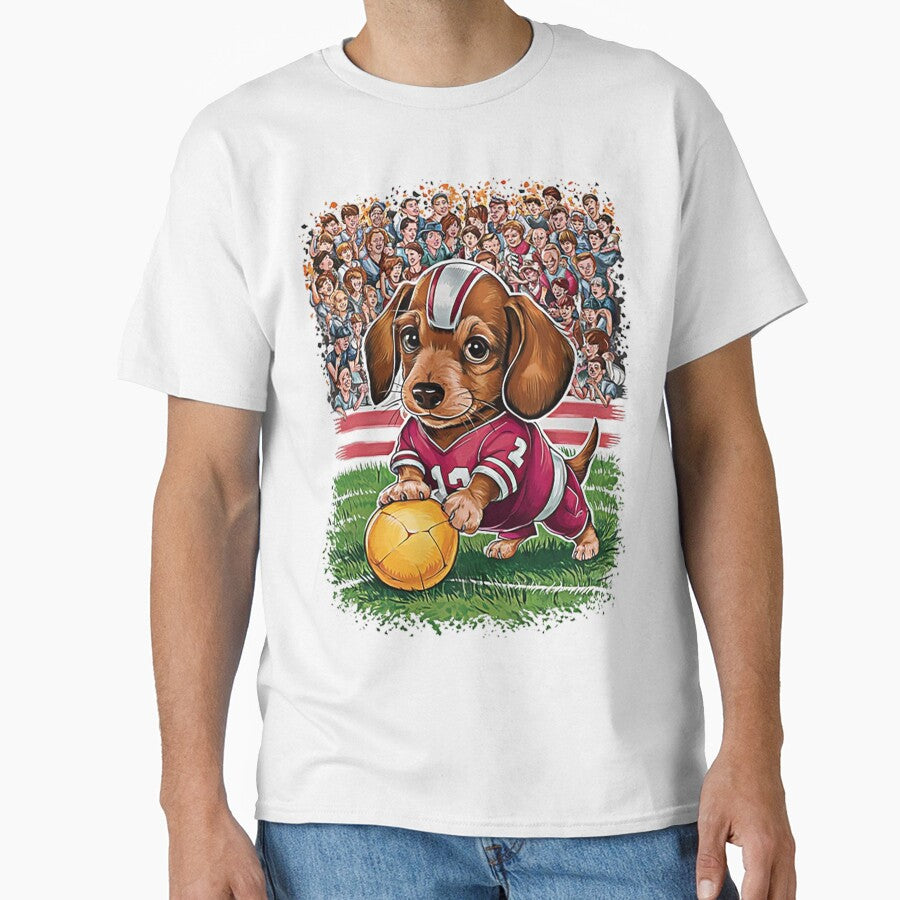 Cute Puppy Football Player by likbatonboot