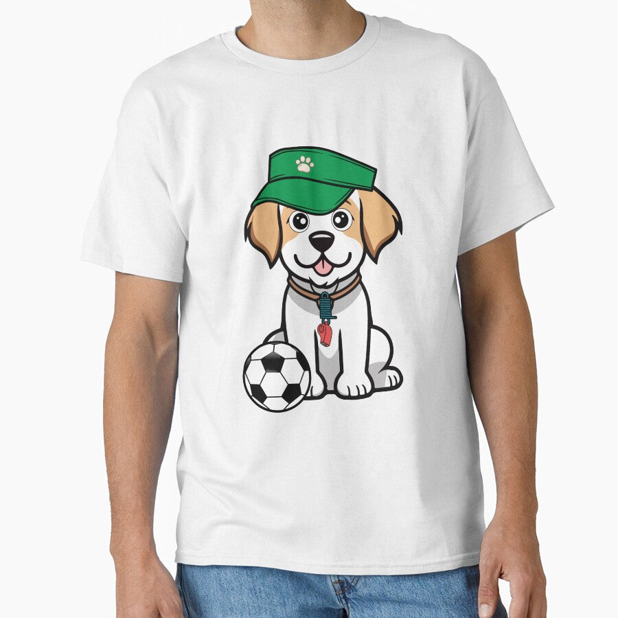 Soccer Player Happy dog by Pet Station