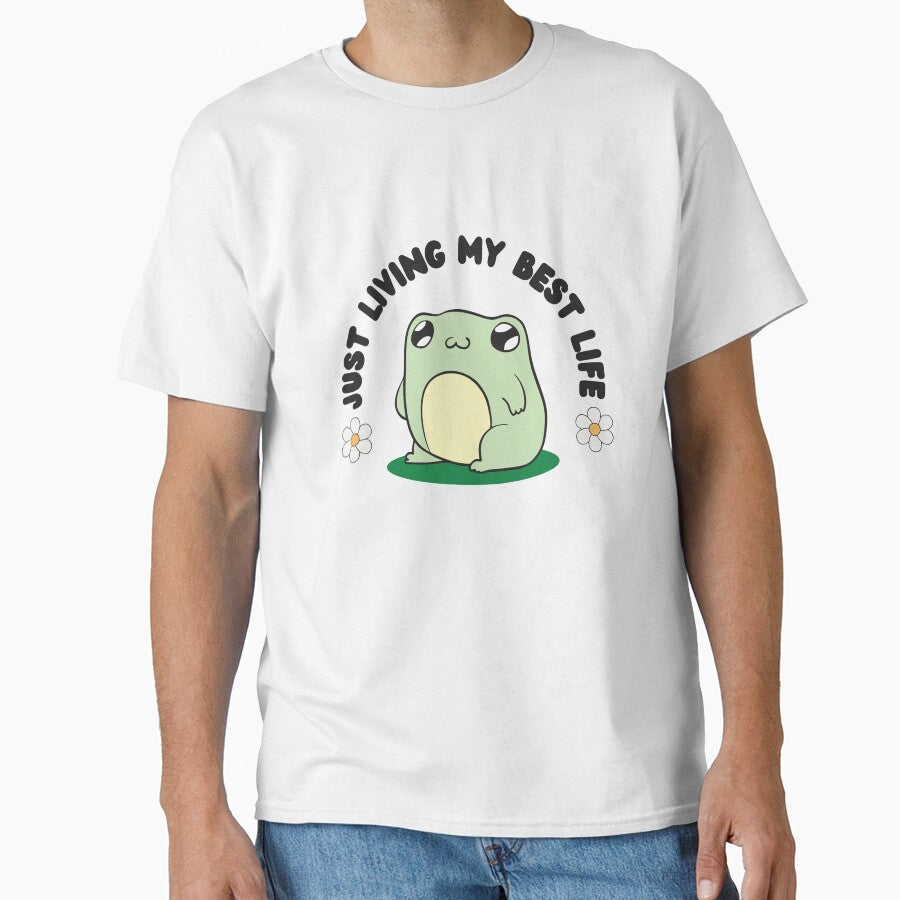 Cute Frog Living My Best Life by BrownHorse90s