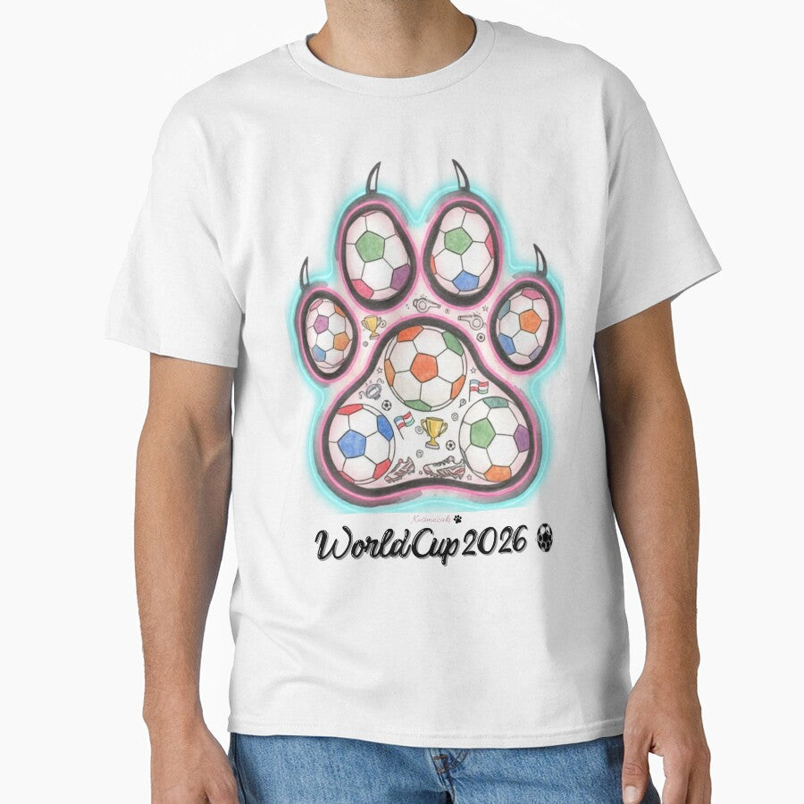 World Cup 2026 Cat Paw Soccer — Kosimazaki Football Fan Gift by kosimazaki