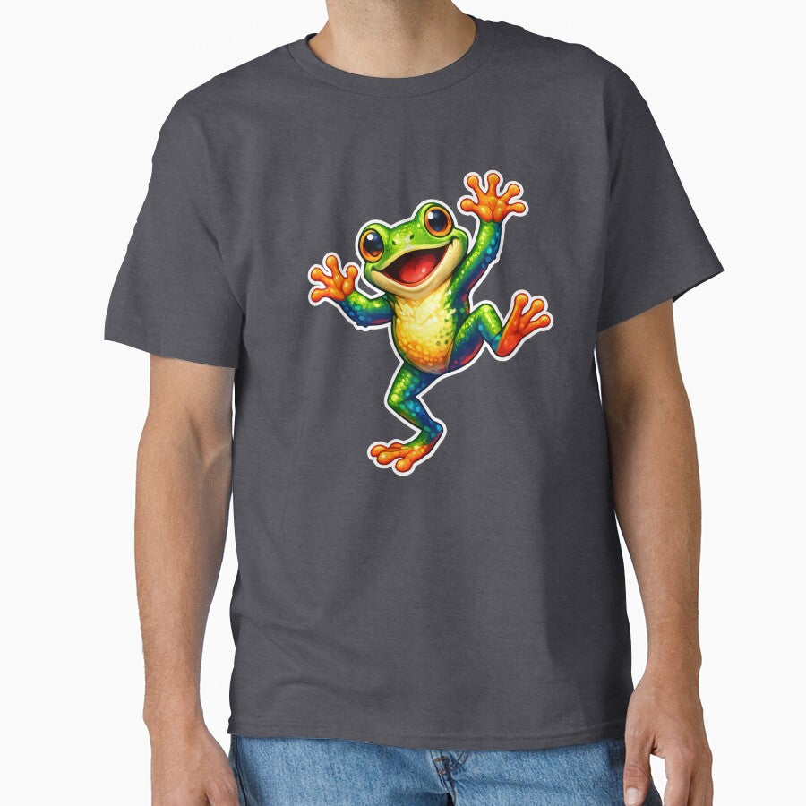Groovy Dancing Frog Colorful Fun by Orca Chuckle Studios