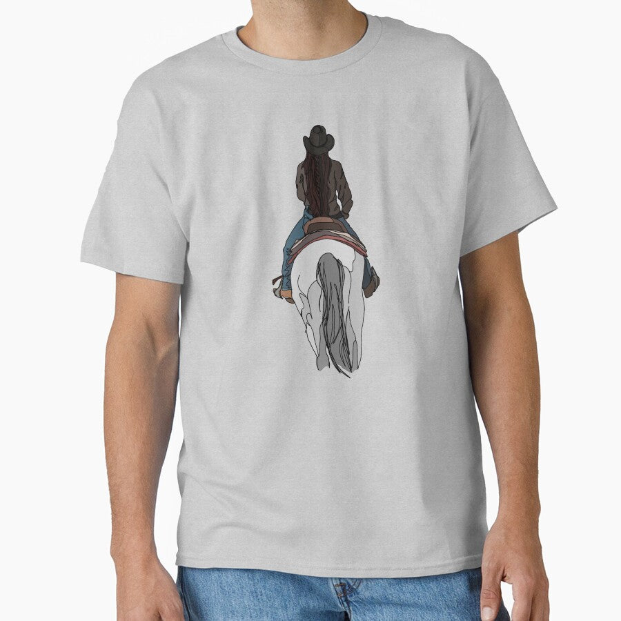 Grey Horse & Cowgirl by OWR-Artistry