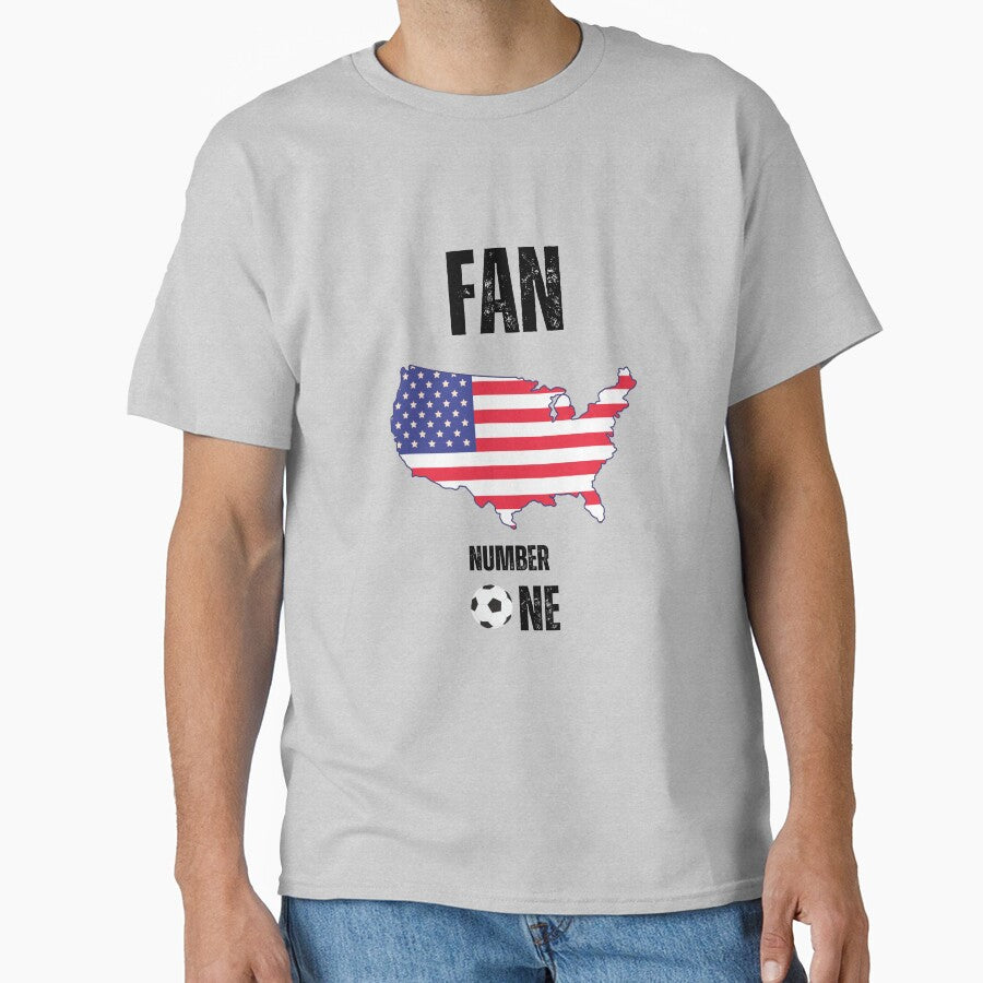 Us .teeshirt soccer  fan number one by Passionfoot