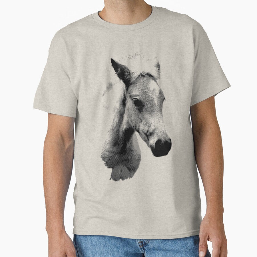 Horse Face and Head. Digital Farm Animal Engraving Image by Digital Eclectica