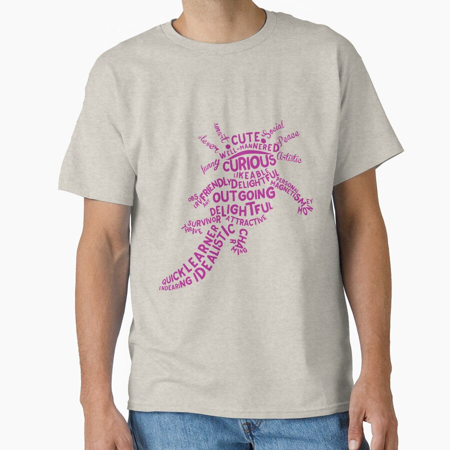 Magenta Axolotl Spirit Animal by kjeppson