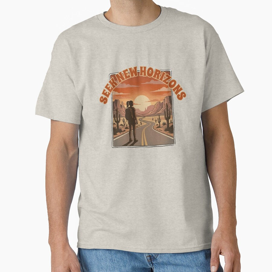 Retro Desert Road Solo Female Traveler – Seek New Horizons Travel Design by Bloom & Quiet