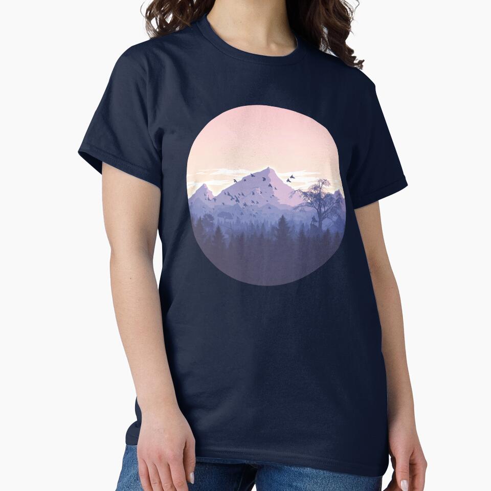 colorful Forest Mountain by uranus1store