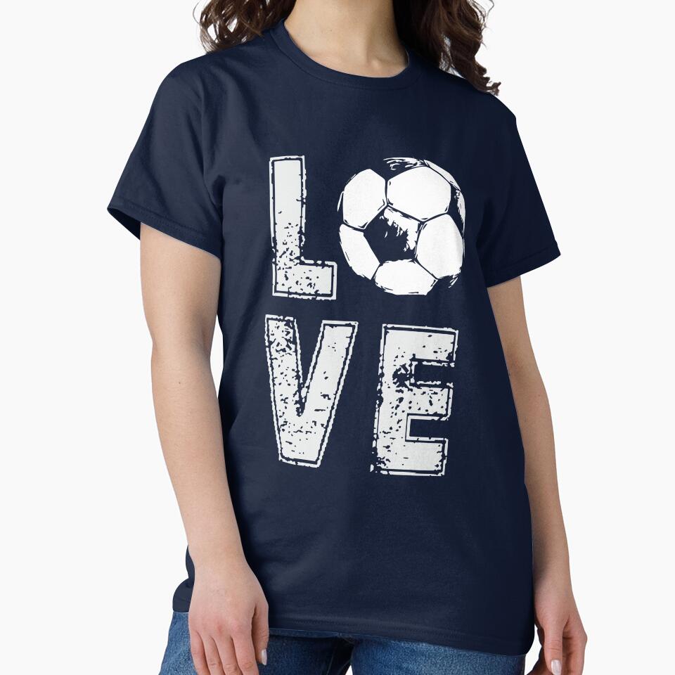 Girls Women Love Soccer Football by highparkoutlet