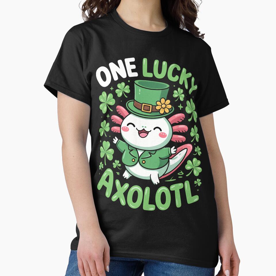 Axolotl St. Patricks Day Axolotl by sterabamineh