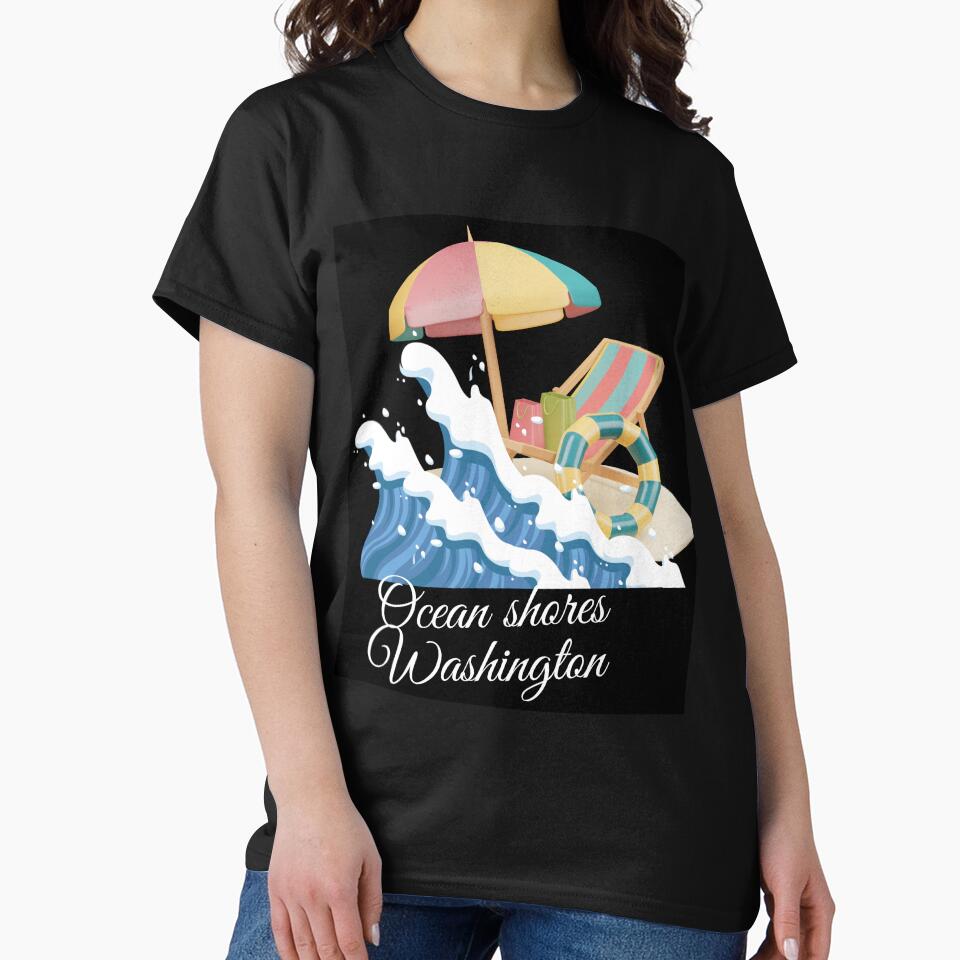 Ocean shores Washington cool design ?️? by Basma Store