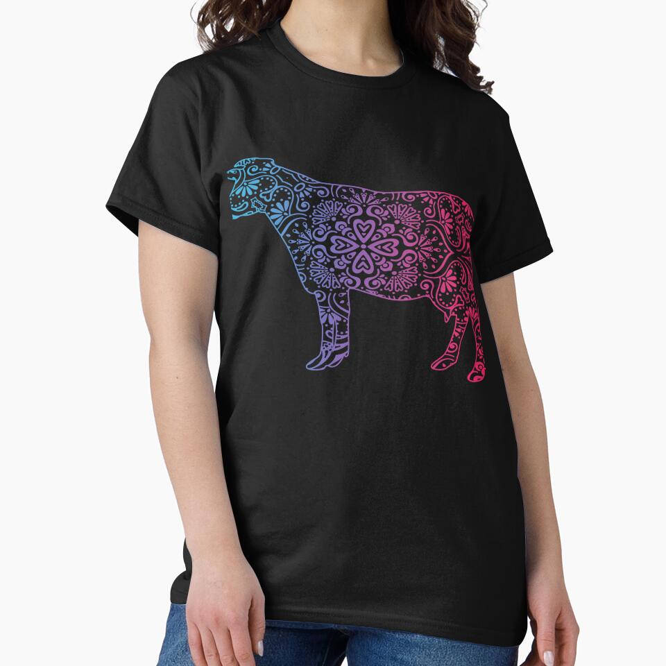 cow lover watercolor funny cow ornamental gifts by alaechamlal
