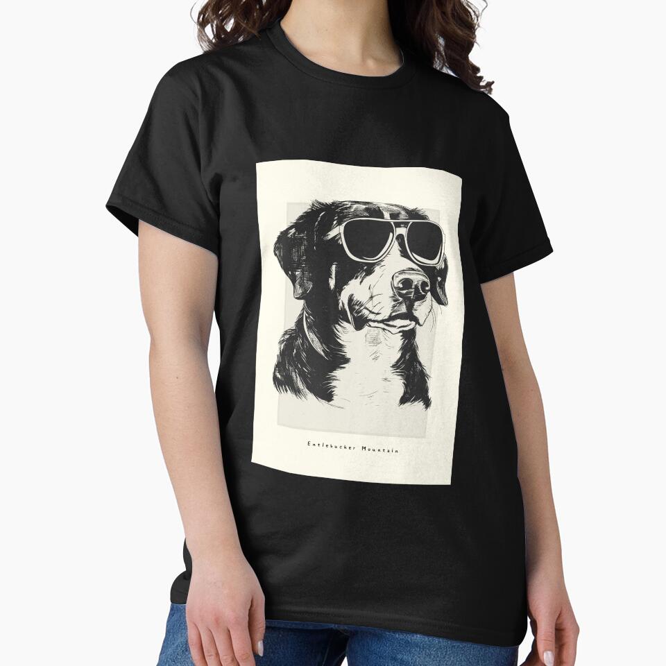 Entlebucher Mountain Digital Sketch Drawing Illustration by rafaeltto