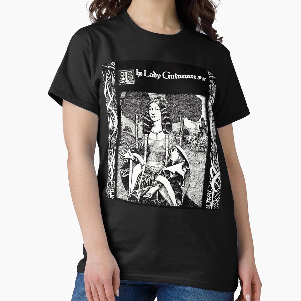 ARTHURIAN LEGENDS,THE LADY GUINEVERE In Black and White by BulganLumini