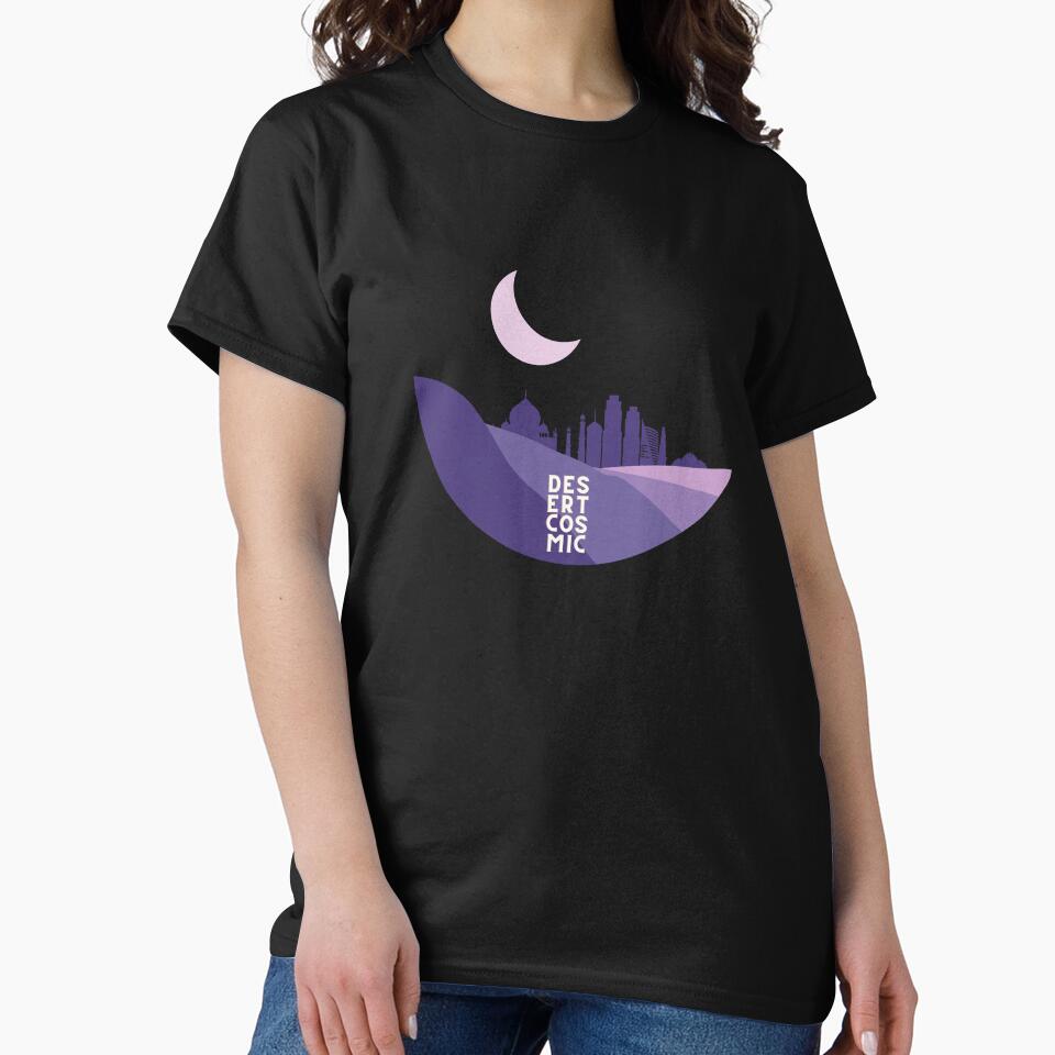 Cosmic Desert | Silhouette of a Desert City | Desert Moon by MiaDelelai