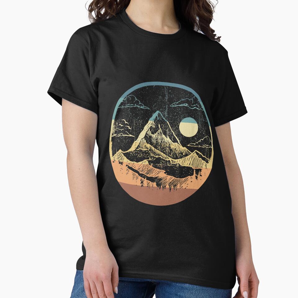 Vintage Mountain Retro State National by SkyCloudBlue