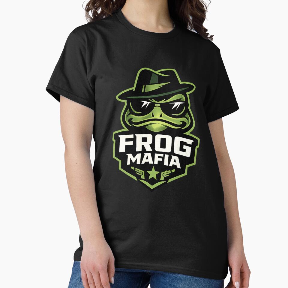 Frog Mafia Gangster Frog Streetwear Logo Funny Frog Design by Frog Mafia Official