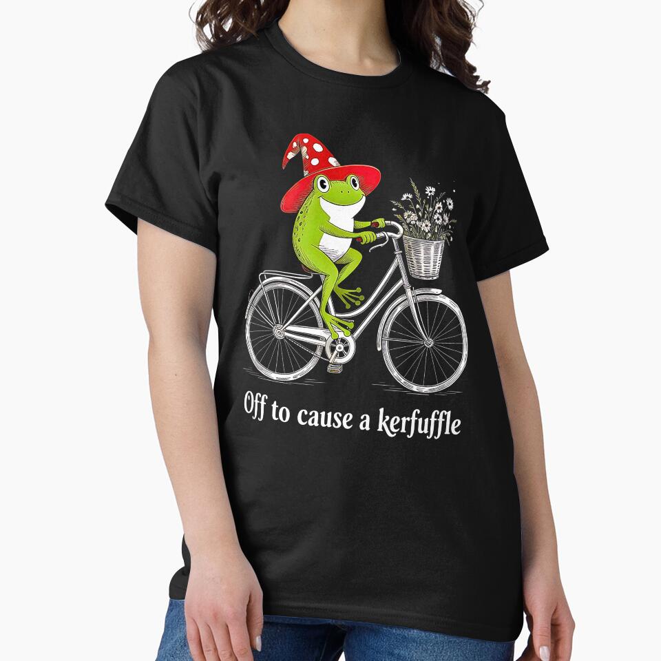 Off to Cause a Kerfuffle Frog, Funny Weirdcore Sayings, Meme by URGlden