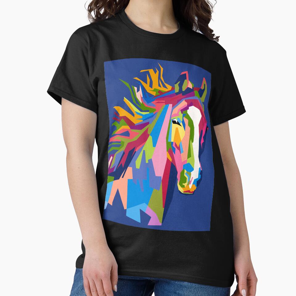 Abstract horse in WPAP Popart by smd90