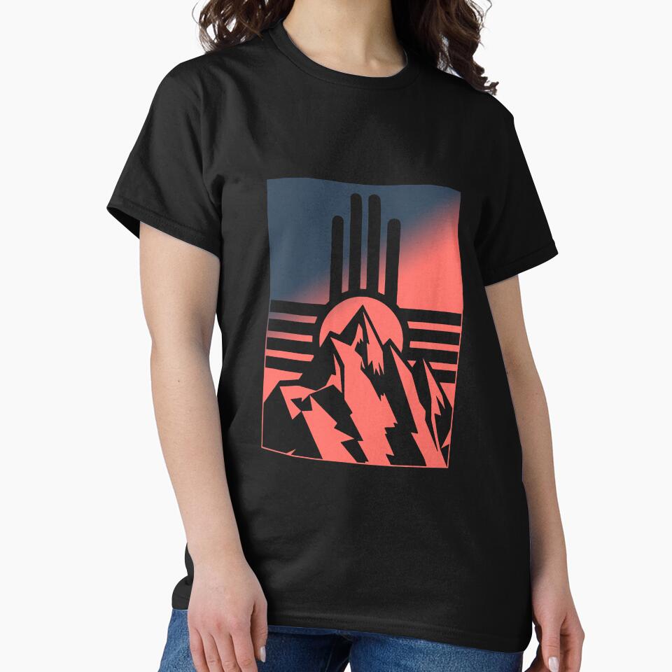 New Mexico State Zia Symbol Mountains by BundlerVq
