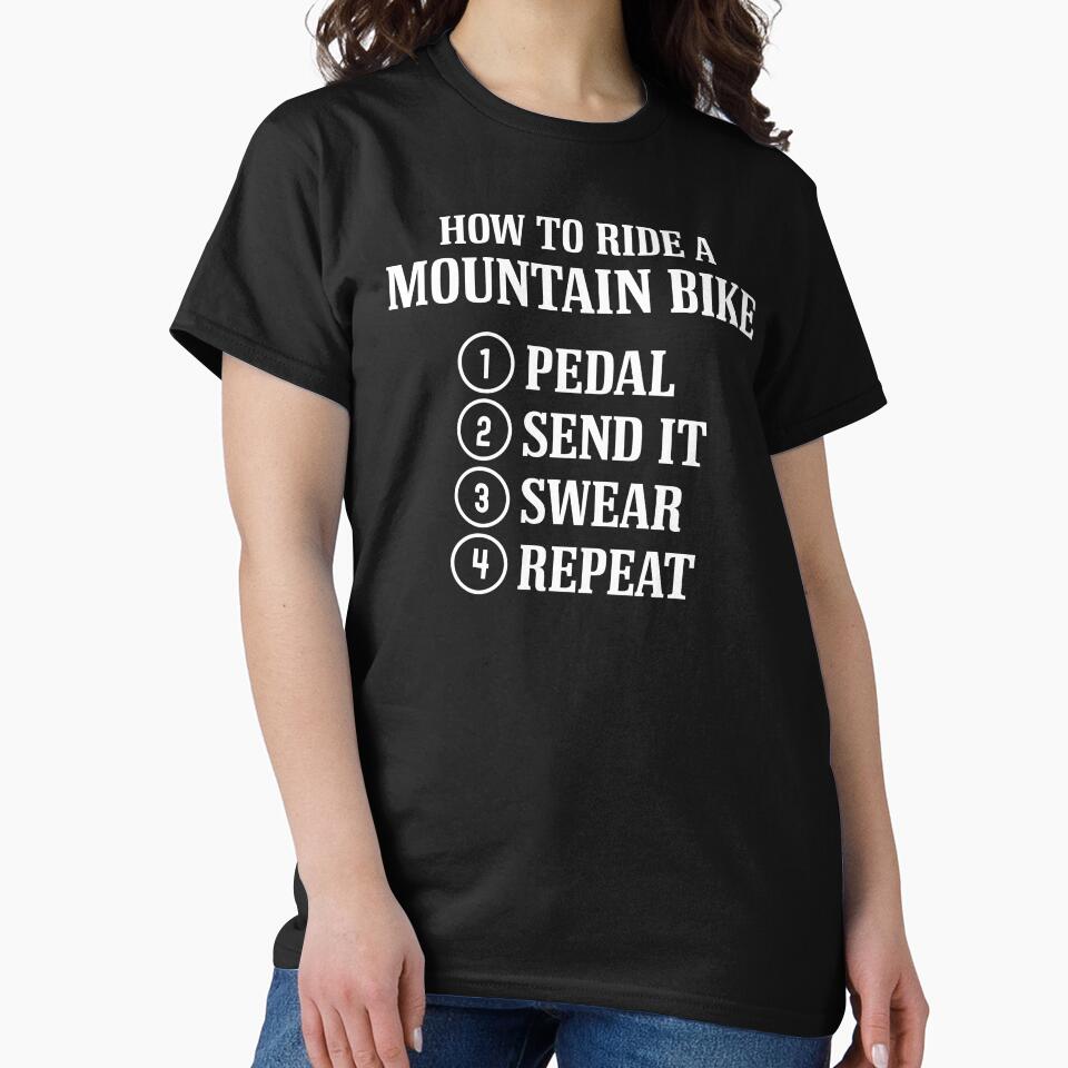 How to Ride Mountain Bike Funny MTB for Mountain Bikers by cool-merch
