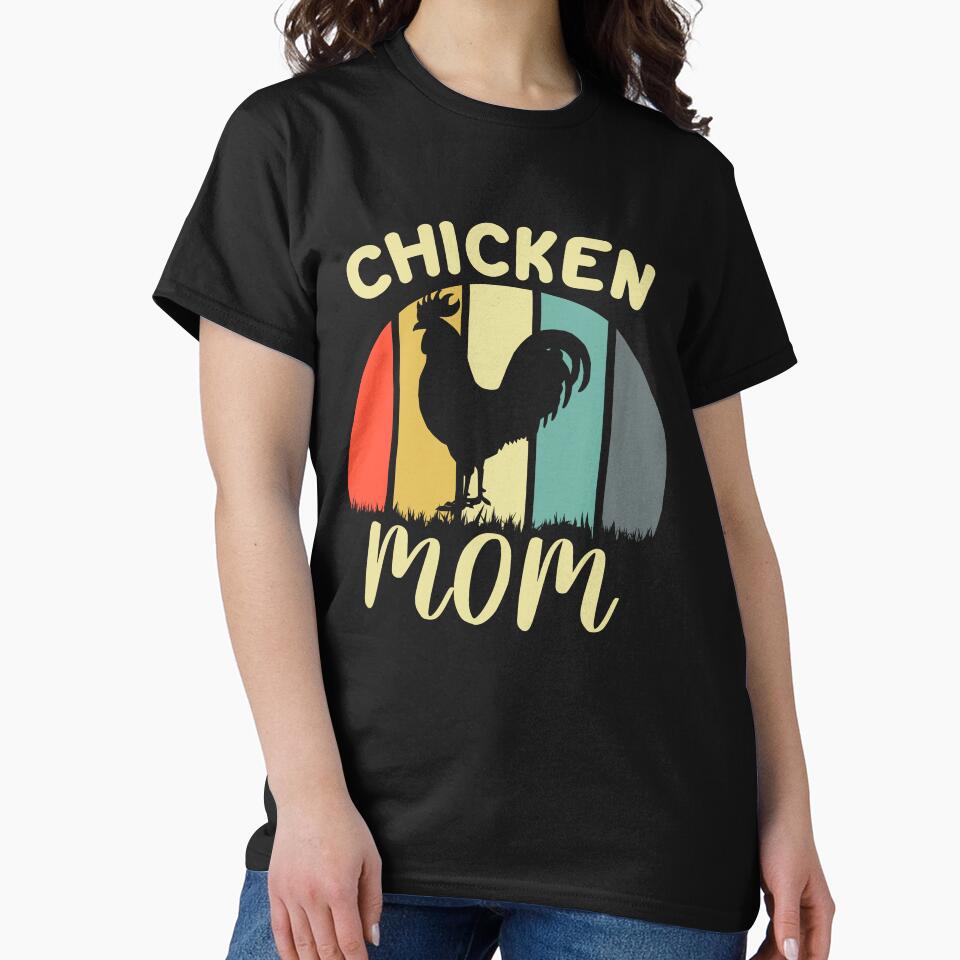 Chicken Mom Shirt, Chicken Shirt,  Chicken Farmer Shirt, Chicken Lover Shirt,  Women's Chicken Shirt, Farm Tees , Chicken Tees For Women by CatchUriDesigns