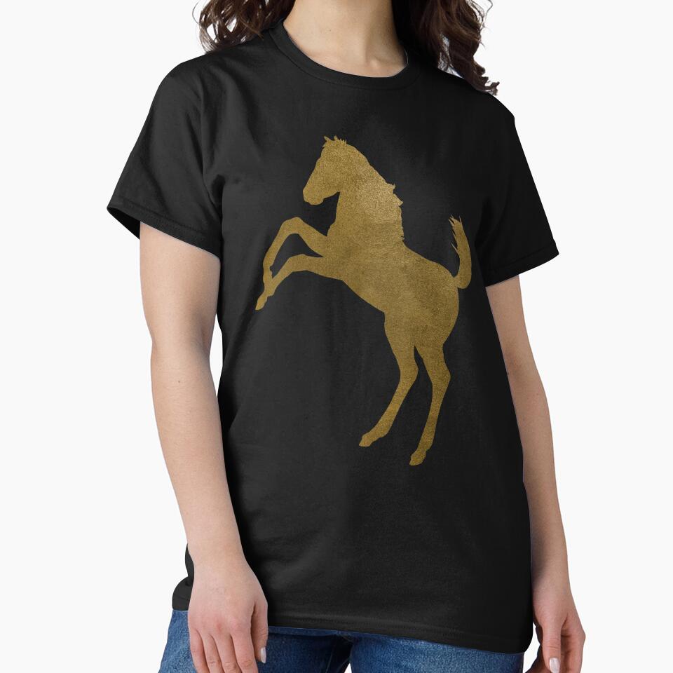 Golden Mustang Horse by SoccaTamam