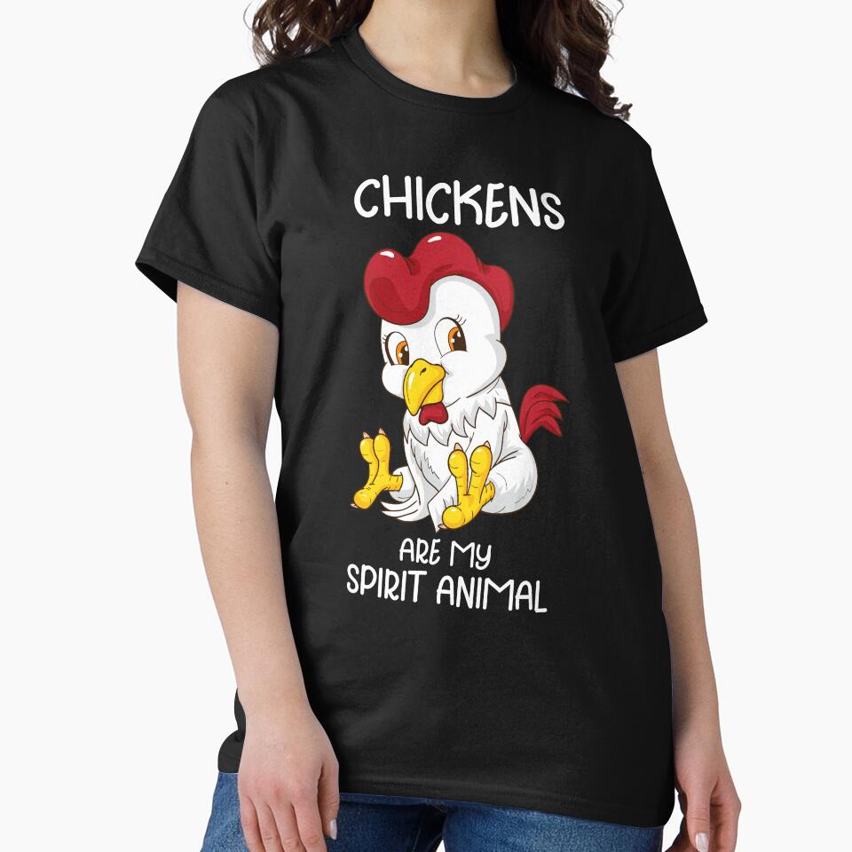 Chicken Spirit Animal Women Chicken Farmer Coop Chicken by DSWShirts
