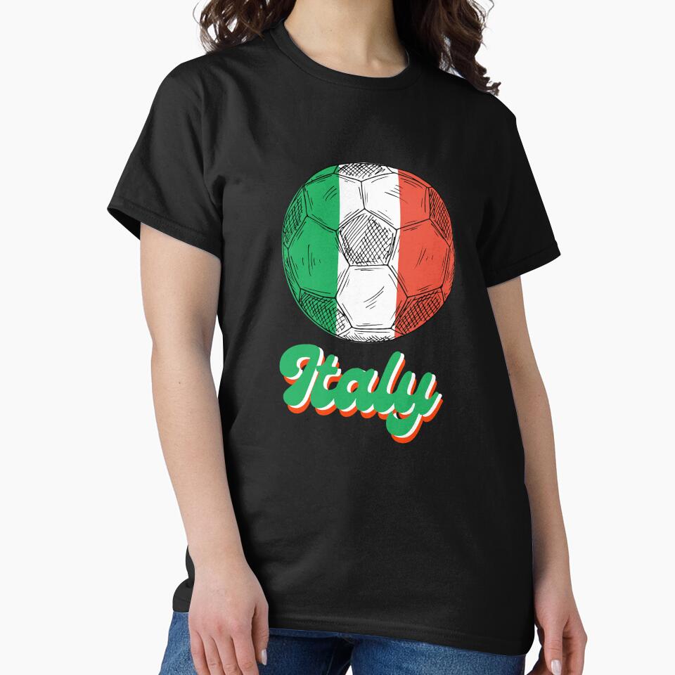 Italy Football Team Soccer Flag Vintage Retro by Echo Dusk