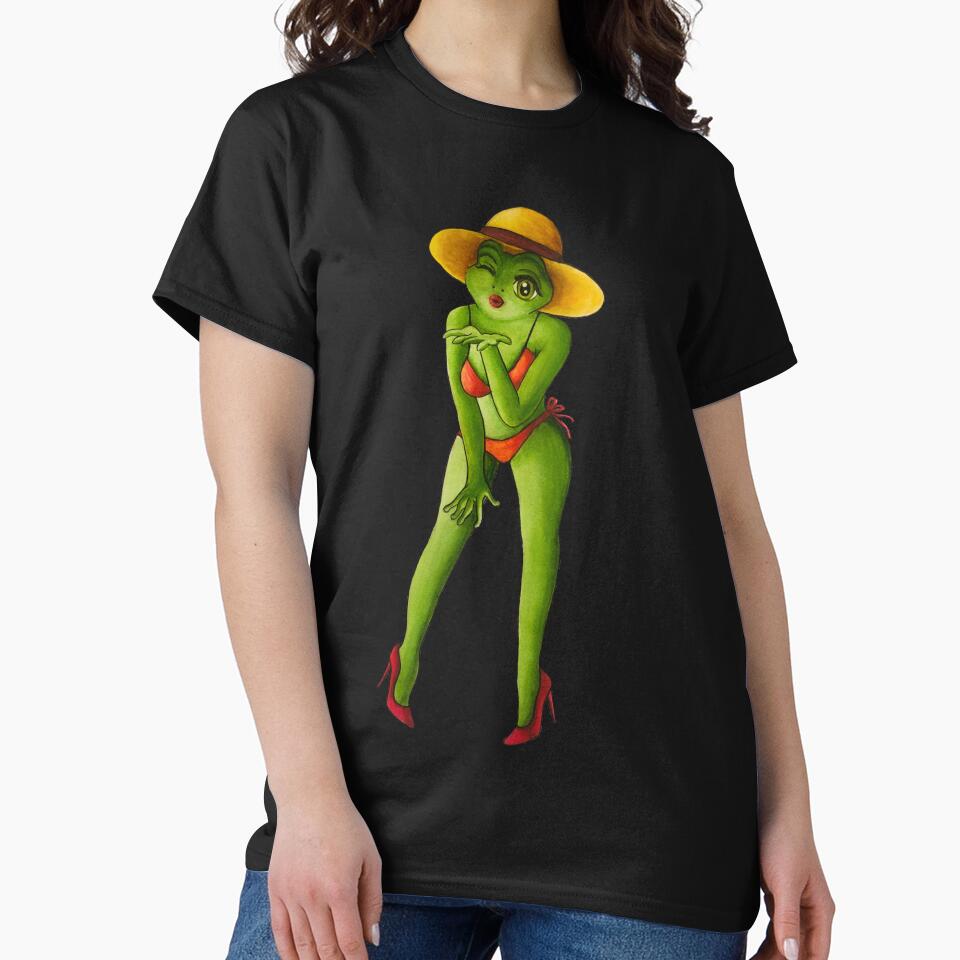 Watercolor sexy frog by Designs1279