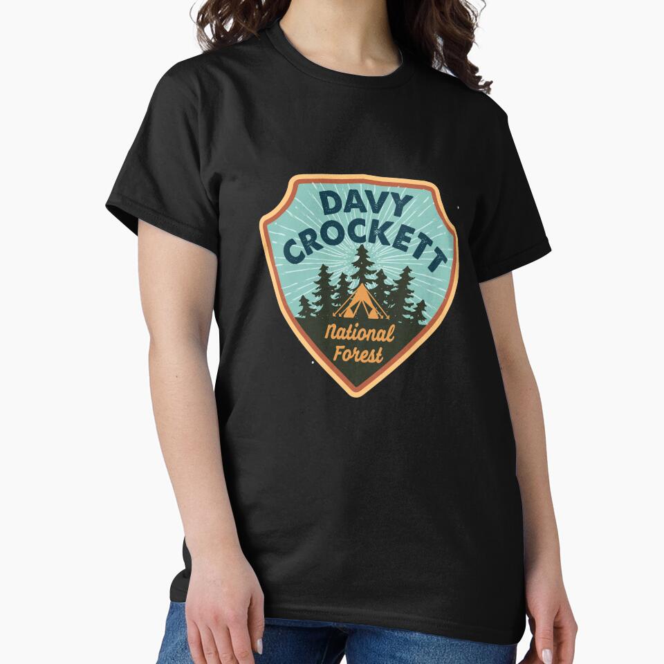 Davy Crockett National Forest shirt, sticker, gift (III) by ginkgotees