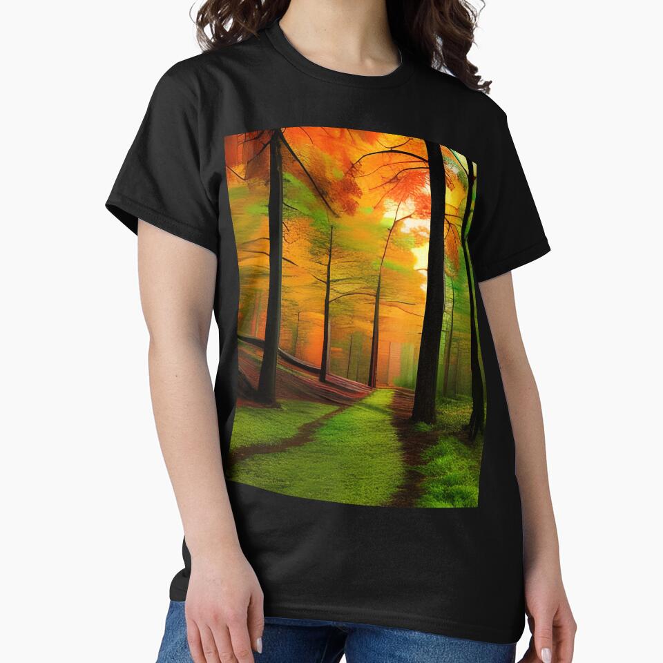 Yellow trees in the forest by brandway