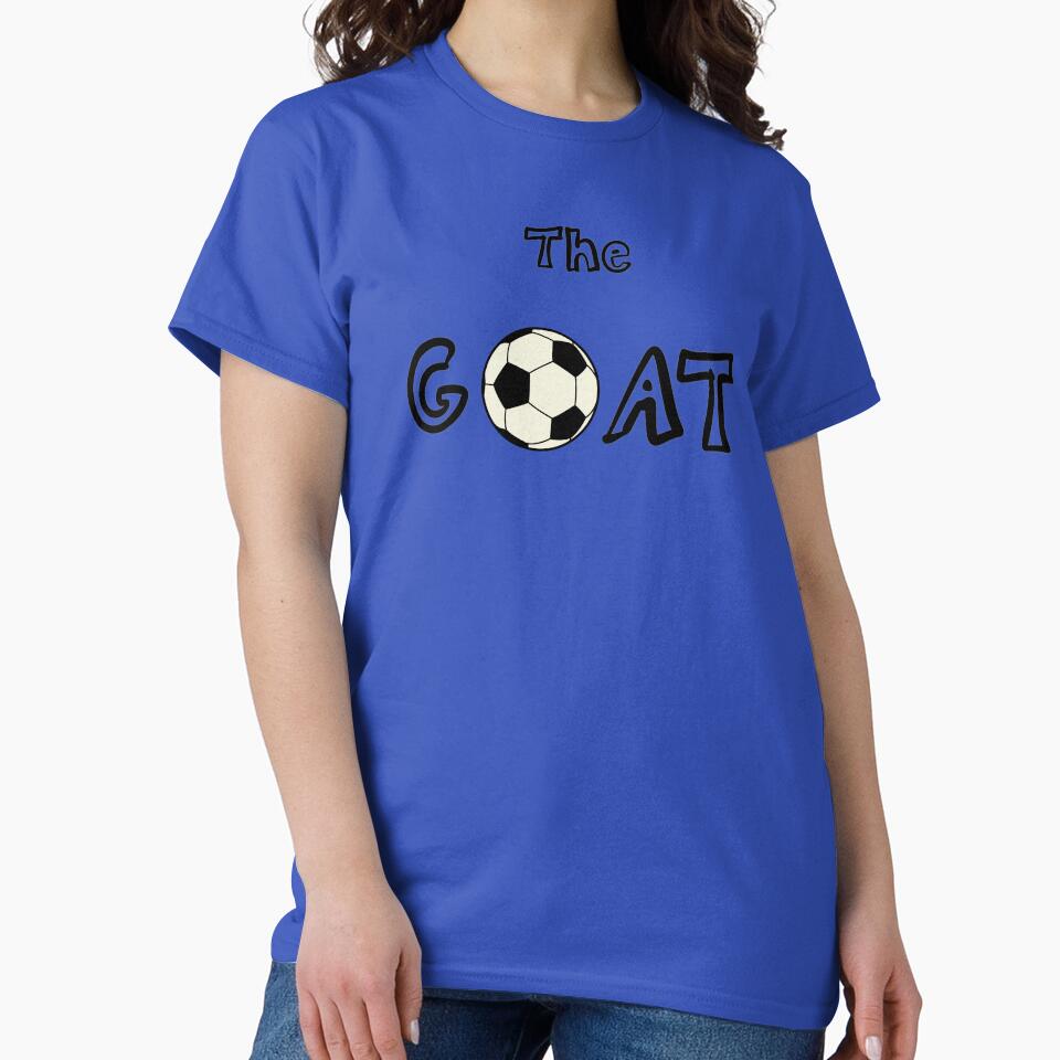 Soccer GOAT Graphic T-Shirt, Greatest of All Time Football Fan Tee, Retro Minimalist Soccer Jersey Shirt, Unique Gift for Football Lovers by KiitosLtd