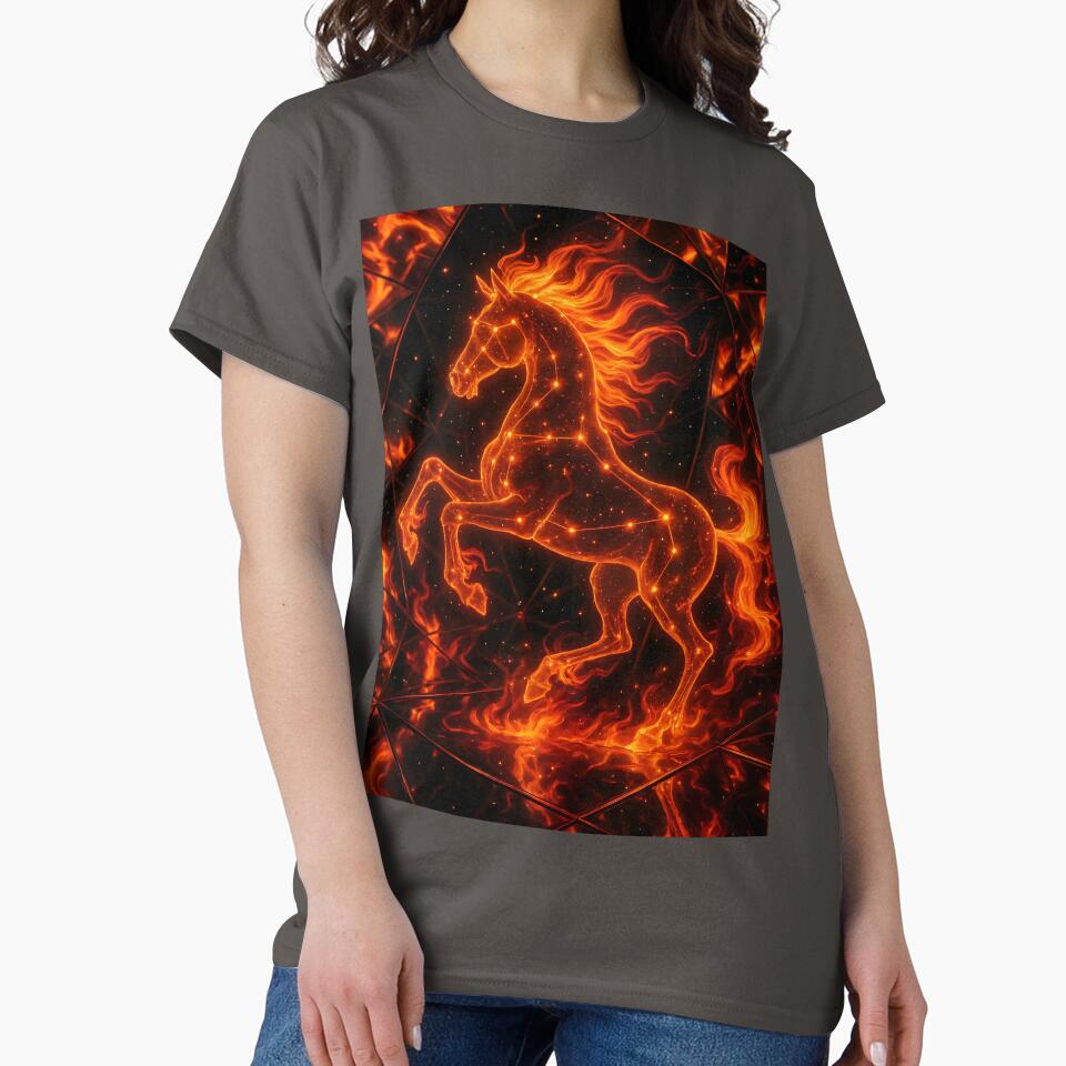 Constellation Fire Horse Chinese Zodiac by AI-Only Creations