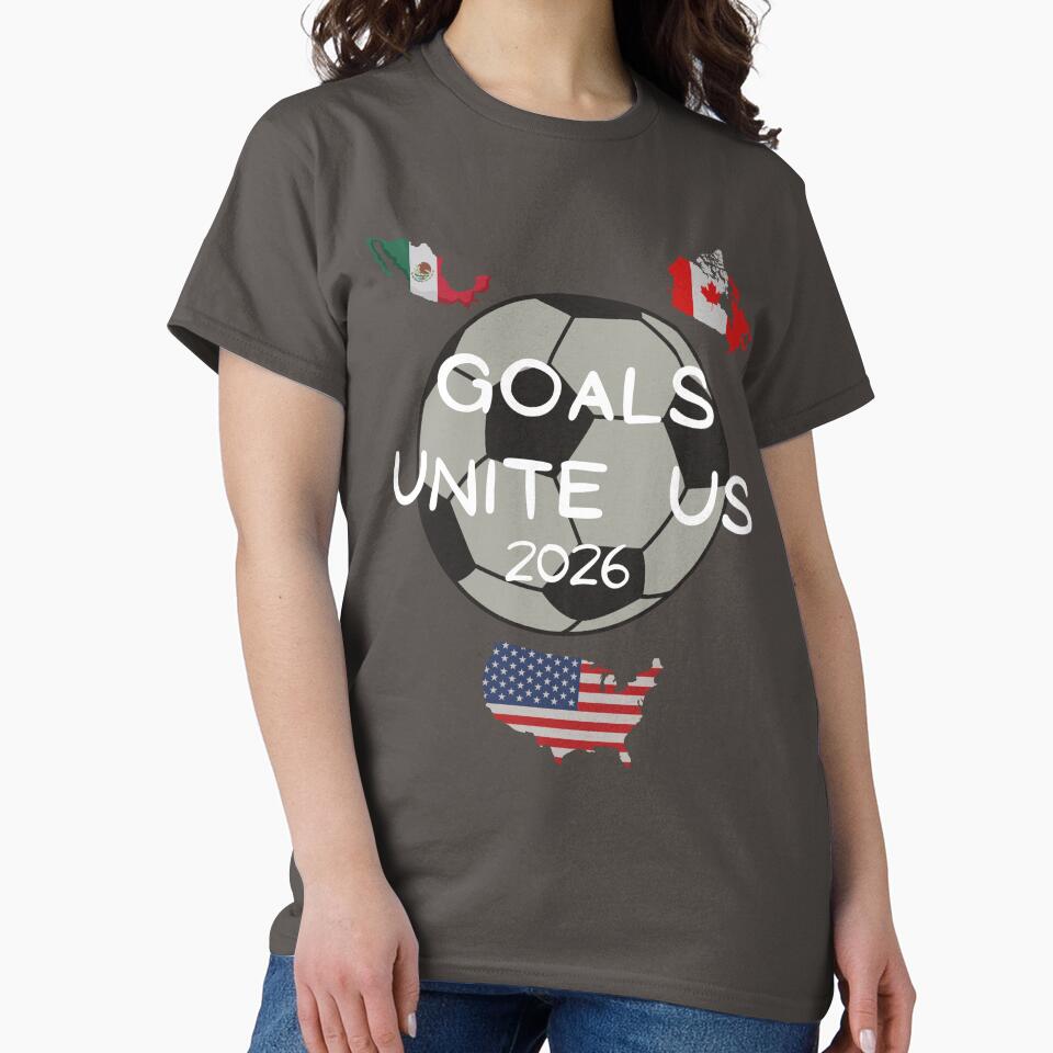 Goals unite us soccer unisex woman man design football humor by Logiprint