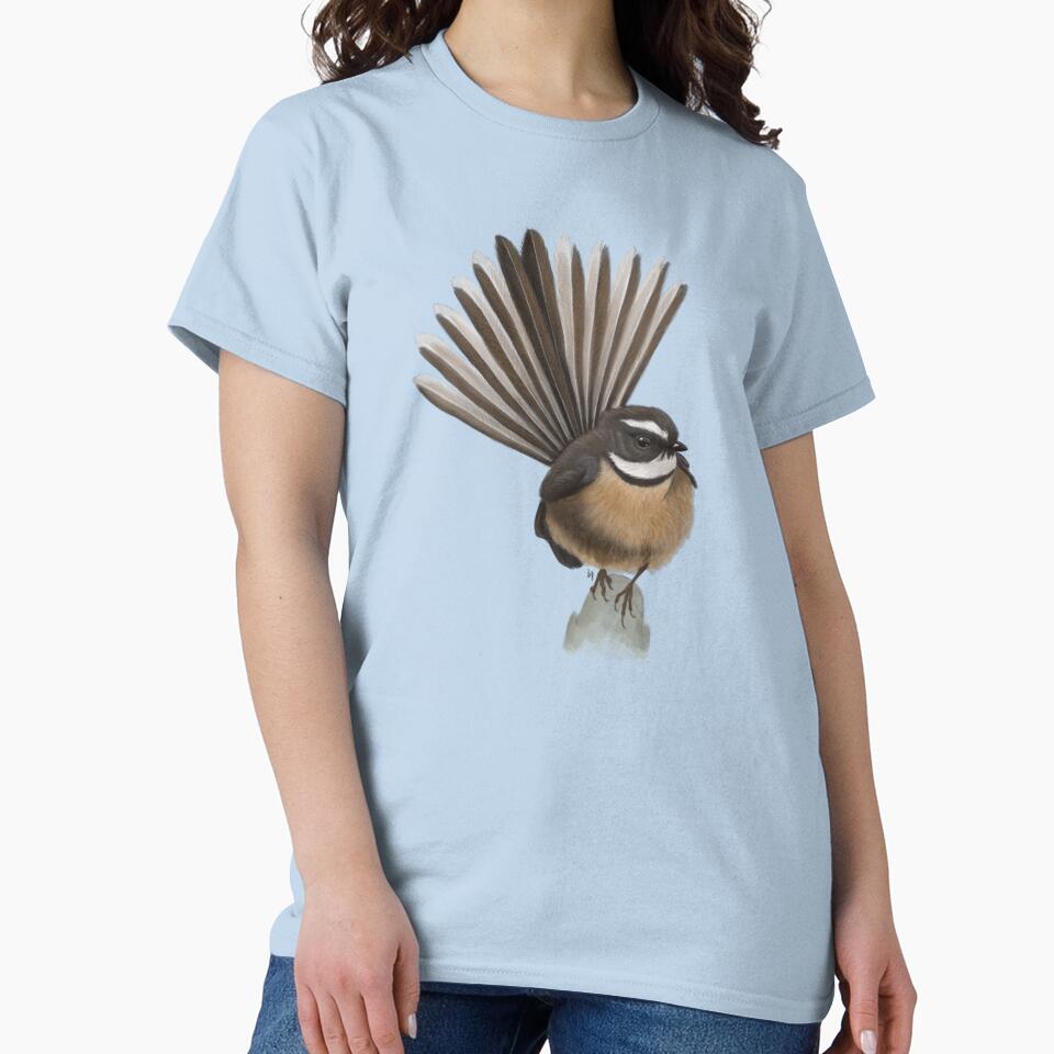 Pīwakawaka by Wildlife Art by Holly