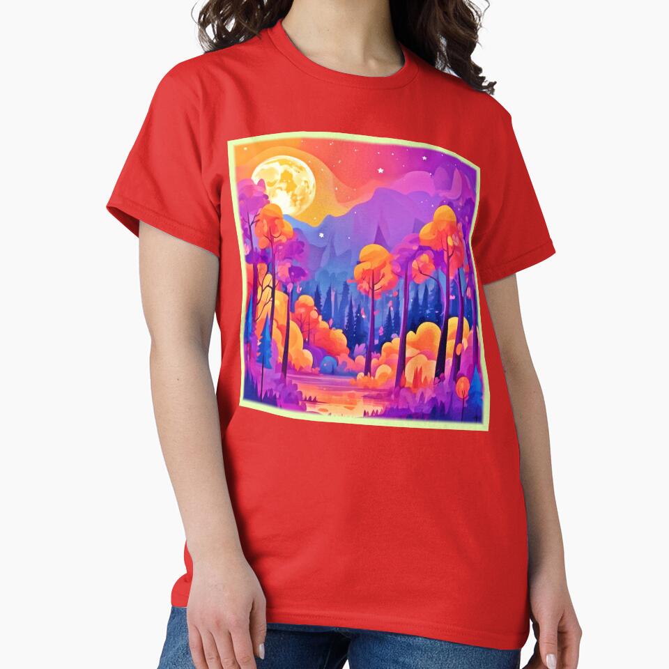 Vibrant Moonlit Forest by Health And Fitness Posts e-Store