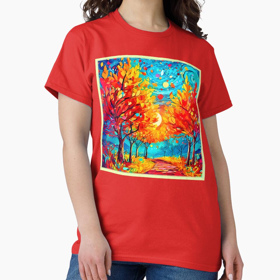 Vibrant Forest Path to the Moon by Health And Fitness Posts e-Store
