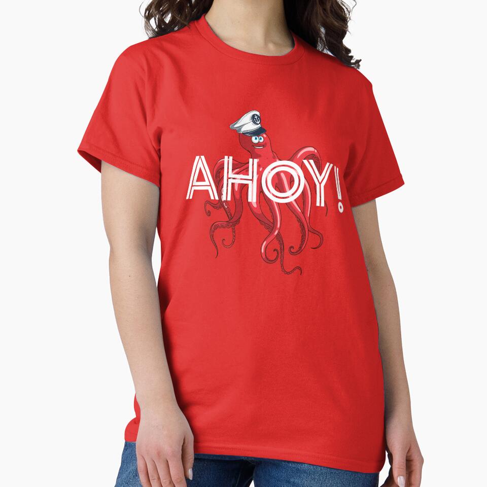 Ahoy Octopus Unisex Tee | Virgin Party shirt | nauTeetude by nauTeetude
