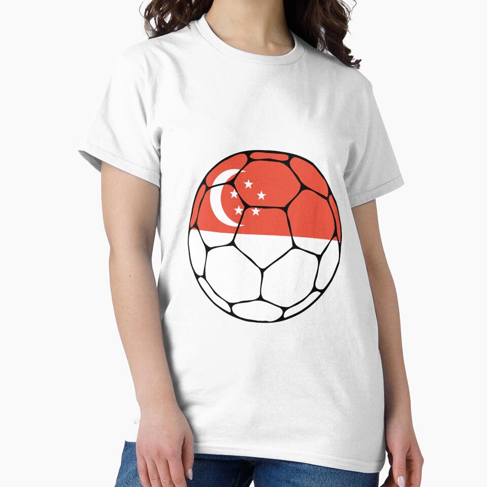 Singapore Flag Soccer Ball by ehgraphics15