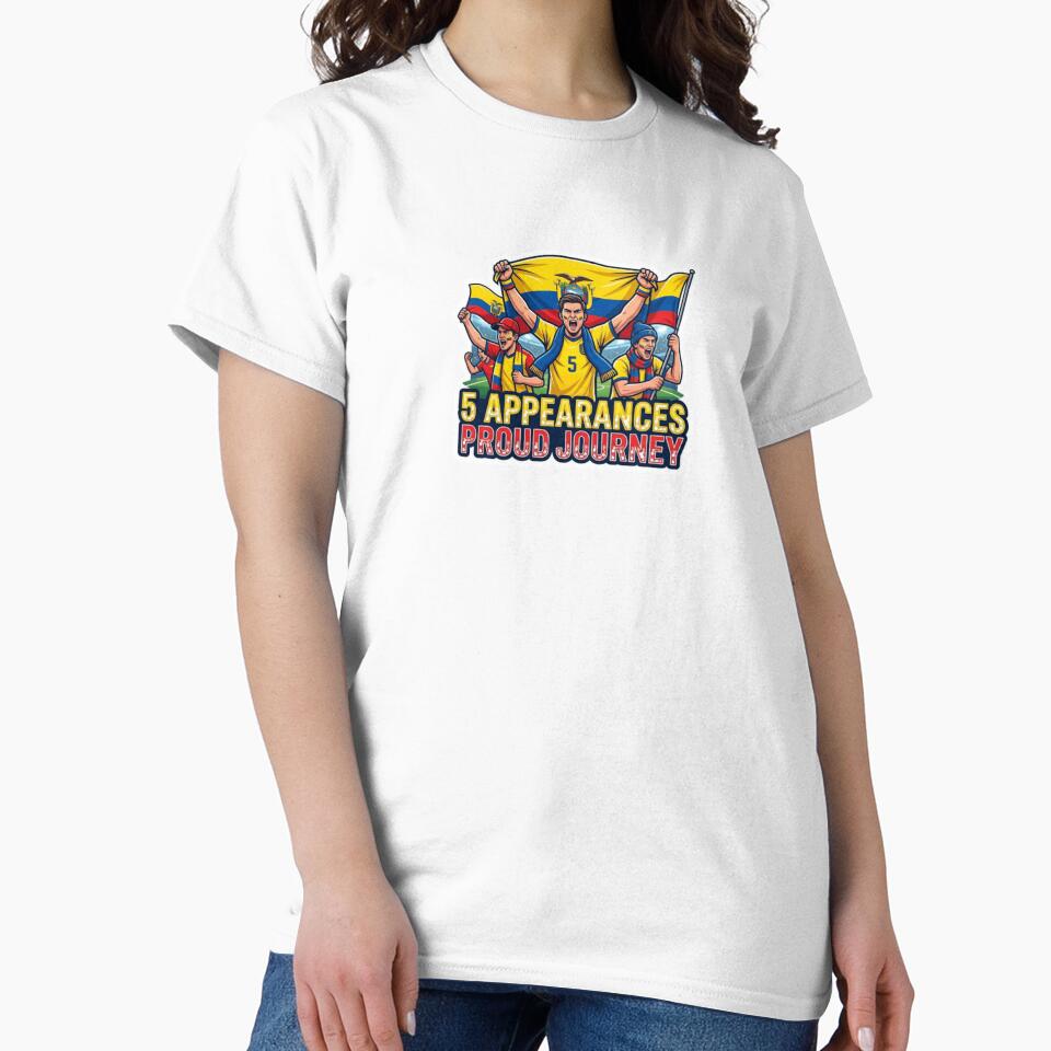 Ecuador Soccer Fans Sticker Proud Journey 5 Appearances by Imaginarium of Chaos falcon88