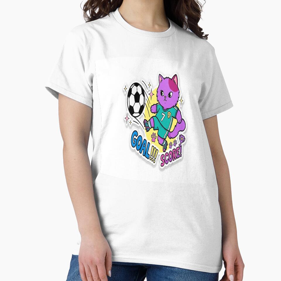 Cute Soccer Cat Goal by MochiMeteor