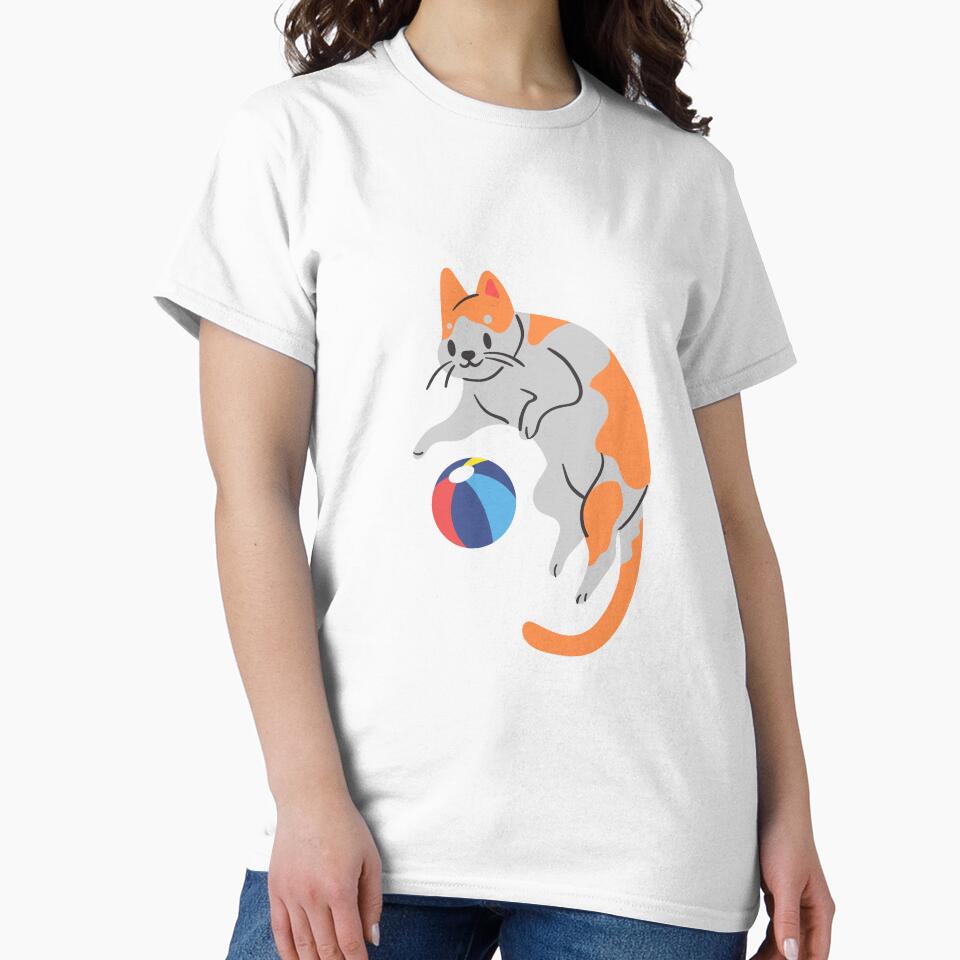 Cat Playing With Ball by Mywaymylife