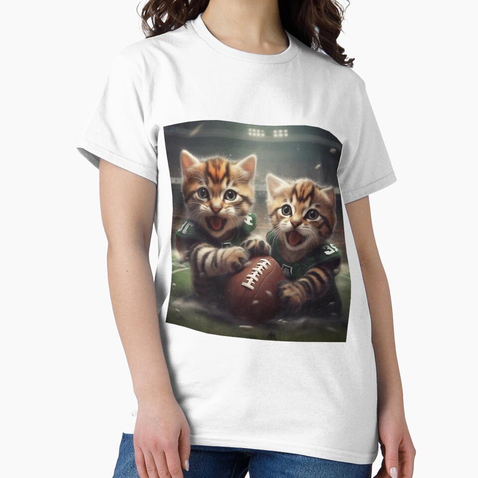 Brother Cats Are Playing Football by BDMeow