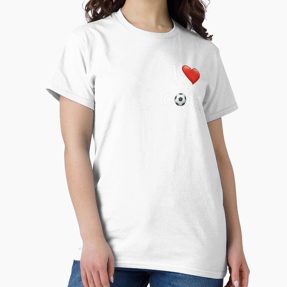 I HEART THE COACH (Soccer, White Letters) by SoftChaosCo.
