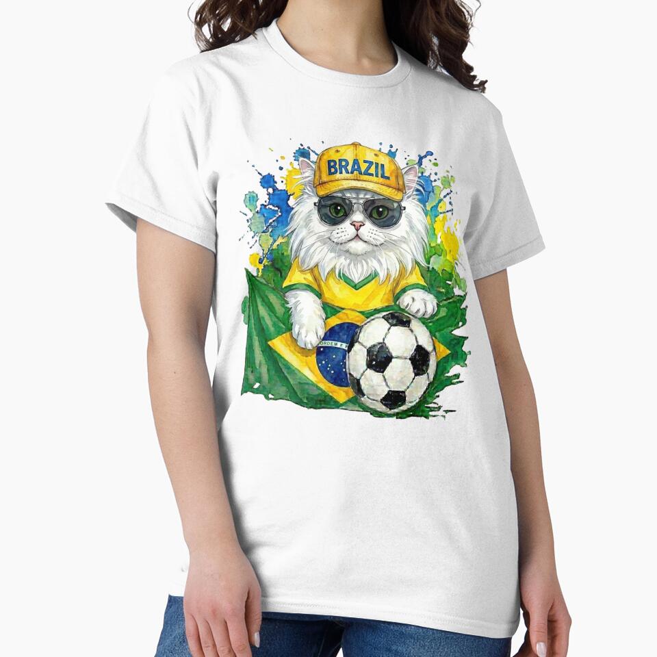 White persian cat World Cup Brazil Suppawter by The Suppawters