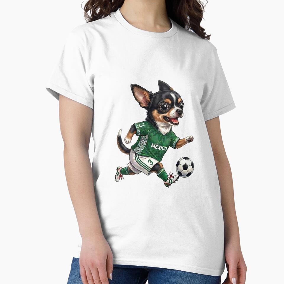 Soccer Chihuahua Mexico black & tan by LightPaintress