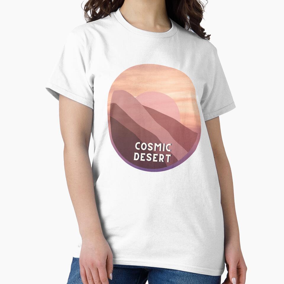 Red Sand Cosmic Desert | Yellow & Purple Gradient Sticker by MiaDelelai